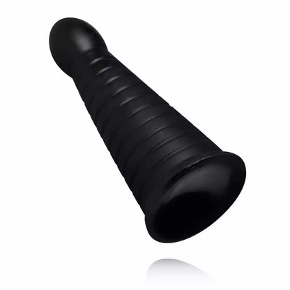 BUTTR Devil Dog didelis briaunotas analinis kaištis, juodas, XXL