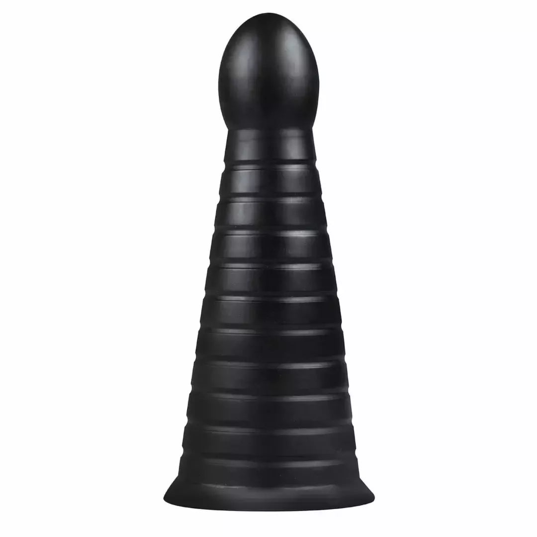 BUTTR Devil Dog didelis briaunotas analinis kaištis, juodas, XXL
