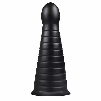 BUTTR Devil Dog didelis briaunotas analinis kaištis, juodas, XXL