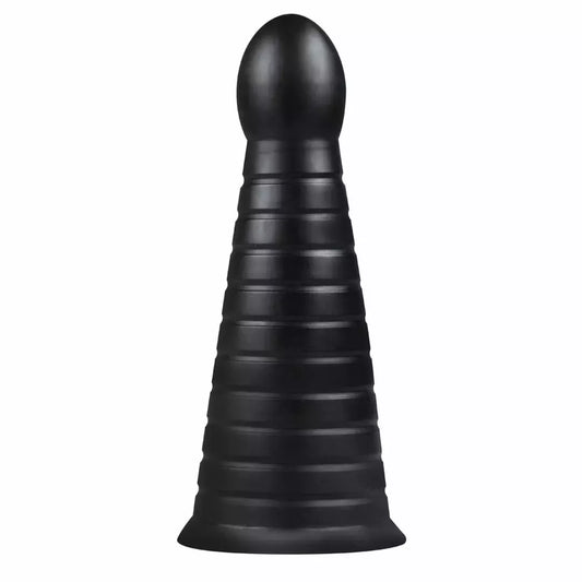 BUTTR Devil Dog didelis briaunotas analinis kaištis, juodas, XXL