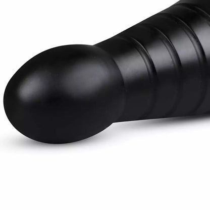 BUTTR Devil Dog didelis briaunotas analinis kaištis, juodas, XXL