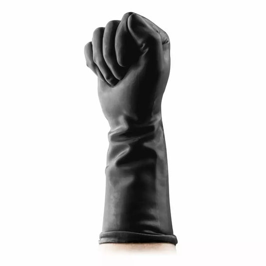 BUTTR Gauntlets itin tvirtos lateksinės apsauginės pirštinės, juodos