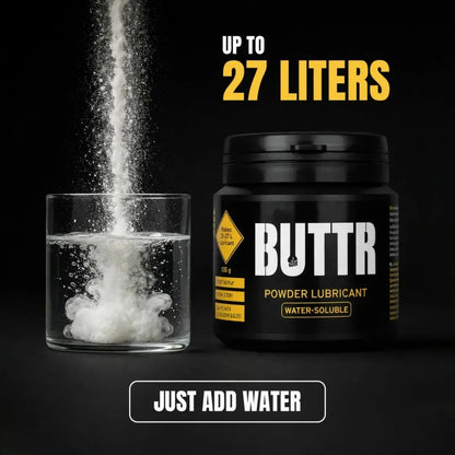 BUTTR Powdered Lube Lubricantas 135 g – individualiai pritaikoma gelio formulė