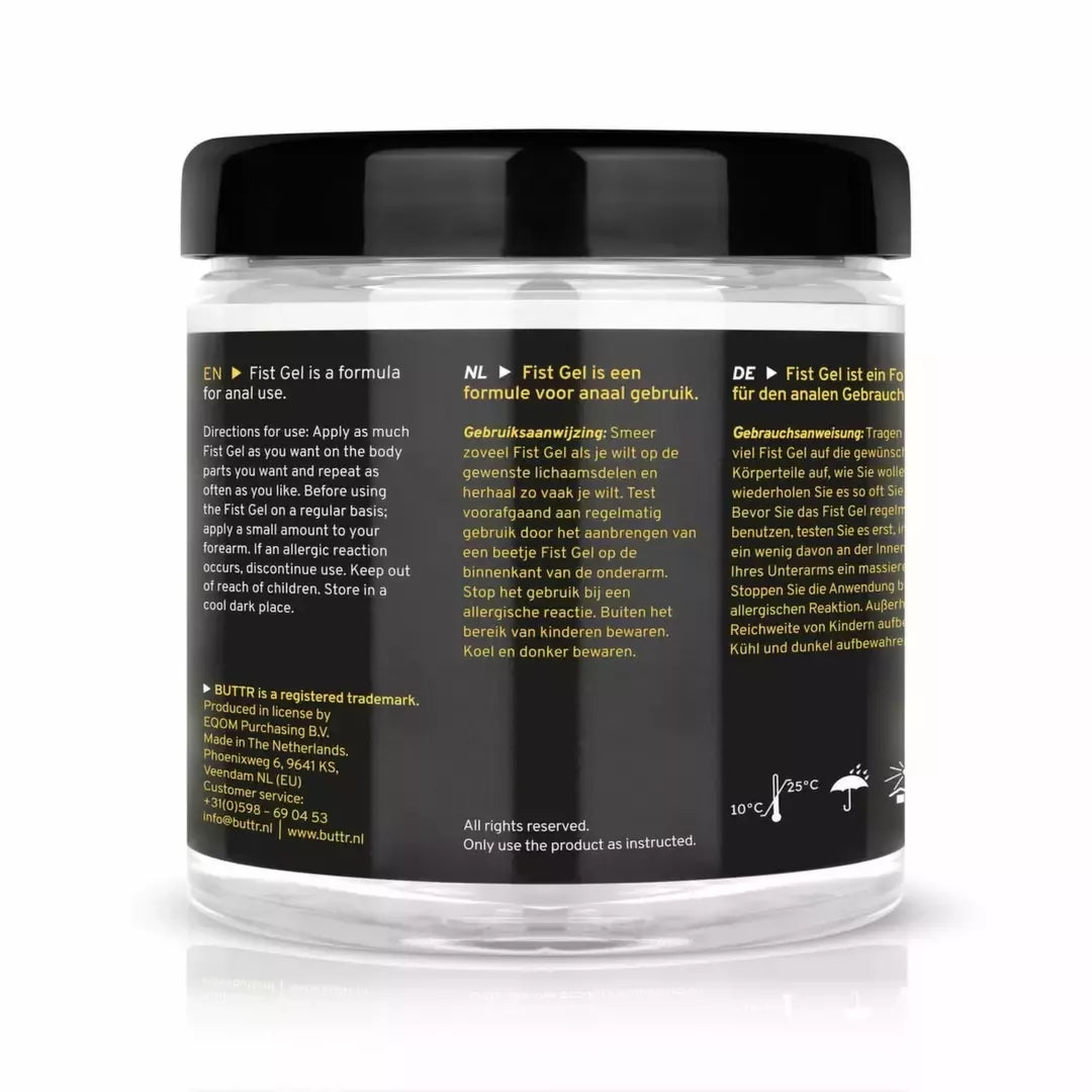 BUTTR Transparent Gel 500ml – ilgalaikio poveikio nelipnus lubrikantas