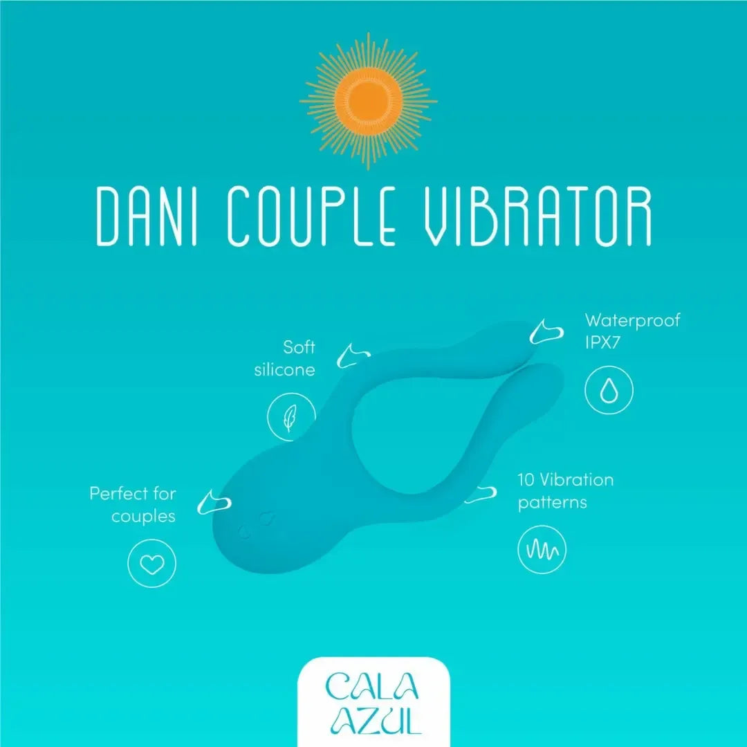 Cala Azul Dani daugiafunkcinis prietaisas poroms, 10 režimų, mėlynas silikonas