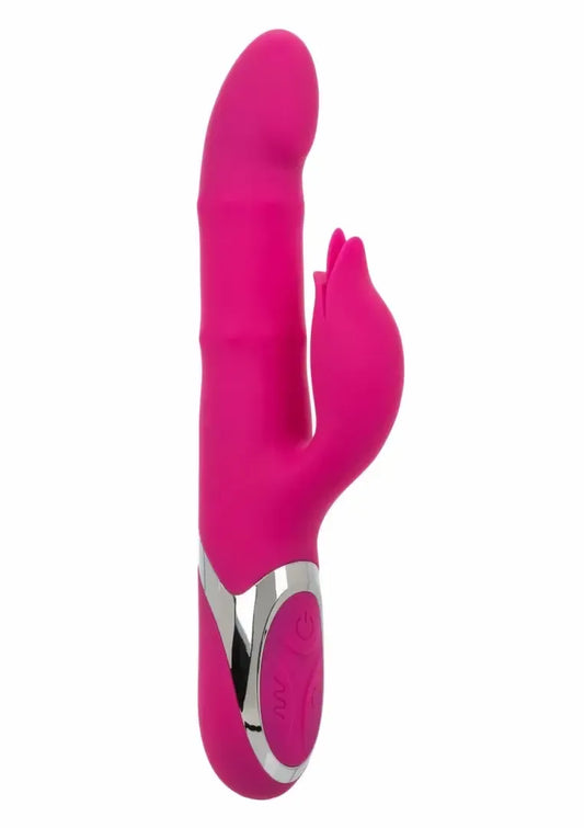 CalExotics Enchanted Embrace rožinis dvigubo veikimo silikoninis intymusis prietaisas