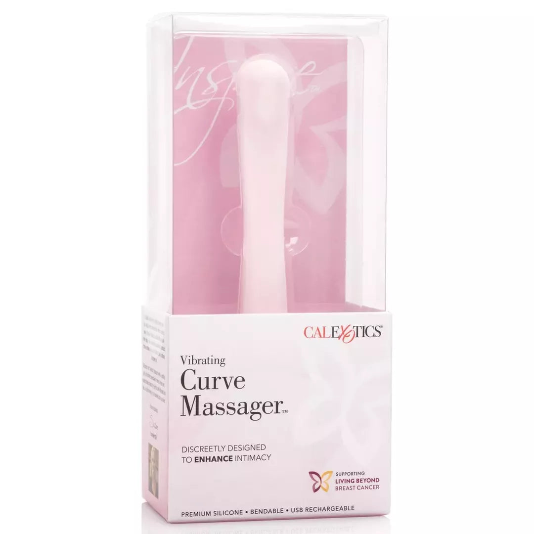 CalExotics Inspire Vibrating Curve lankstus silikoninis masažuoklis, rožinis