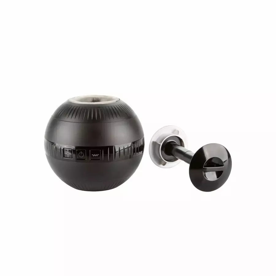 CalExotics Optimum Power MASTURBALL – vibruojanti reguliuojamo spaudimo sistema, 11,5 cm