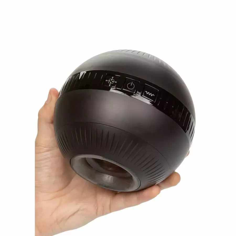 CalExotics Optimum Power MASTURBALL – vibruojanti reguliuojamo spaudimo sistema, 11,5 cm