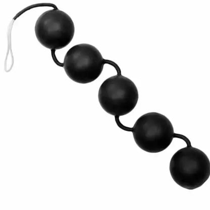 CalExotics Power Balls Black – Silikoninis dubens dugno treniruoklis, 5 rutuliukai