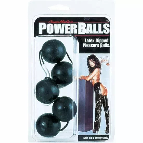 CalExotics Power Balls Black – Silikoninis dubens dugno treniruoklis, 5 rutuliukai