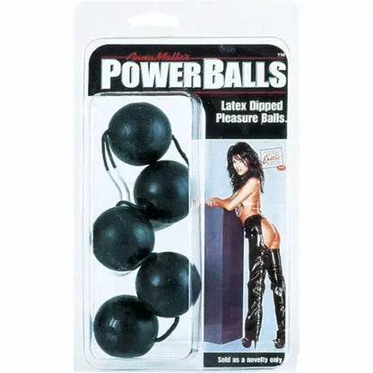 CalExotics Power Balls Black – Silikoninis dubens dugno treniruoklis, 5 rutuliukai