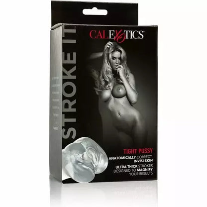 CalExotics Stroke It Tight Transparent intymus automatinis stimuliatorius, 16,5 cm