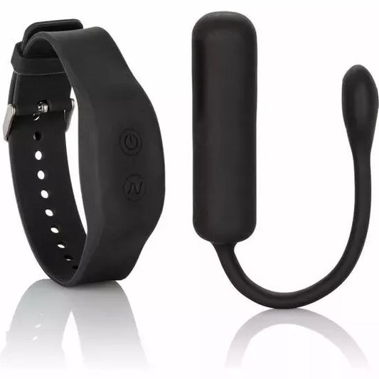 CalExotics Wristband Remote Petite Bullet – kompaktiškas belaidis vibruojantis prietaisas