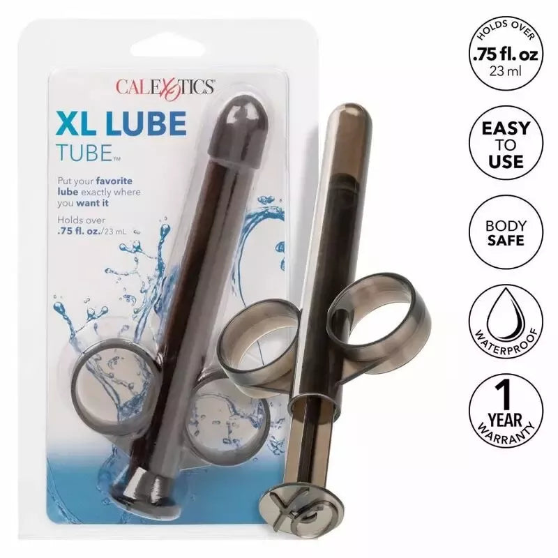 CalExotics XL Lube Tube Black – Tikslus daugkartinio naudojimo aplikatorius, 23 ml