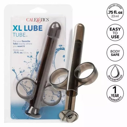 CalExotics XL Lube Tube Black – Tikslus daugkartinio naudojimo aplikatorius, 23 ml