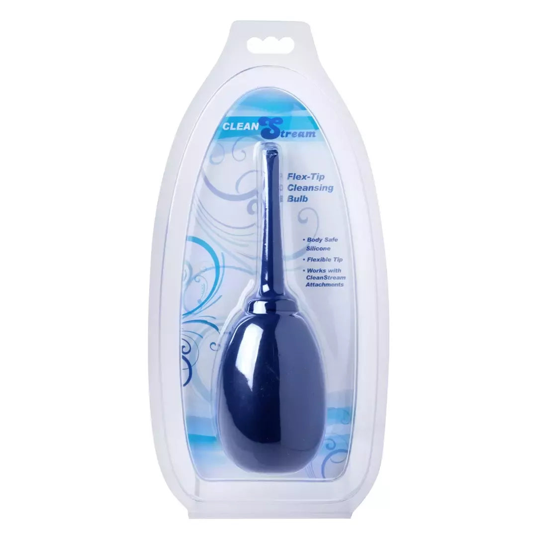 CleanStream Flex-Tip silikoninė higienos pompa 225 ml, lankstus antgalis, mėlyna