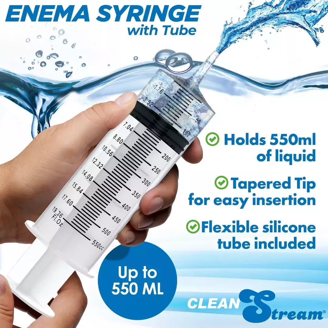 CleanStream Professional valymo švirkštas su vamzdeliu 550 ml - skaidrus