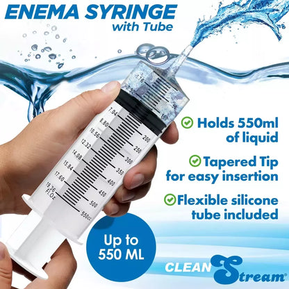 CleanStream Professional valymo švirkštas su vamzdeliu 550 ml - skaidrus
