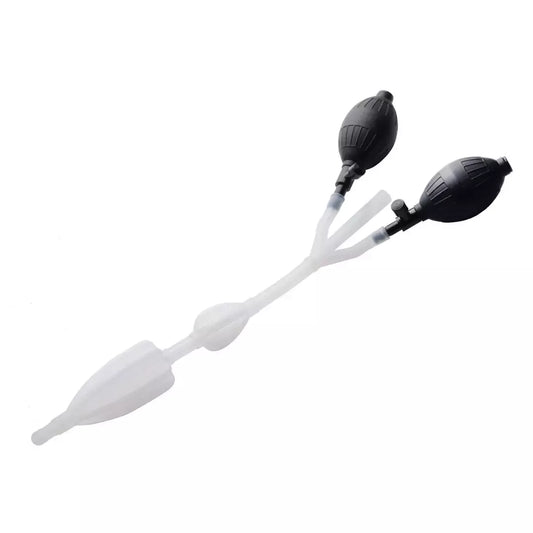 CleanStream silikoninis dviejų balionėlių intymios higienos kateteris, 35 cm