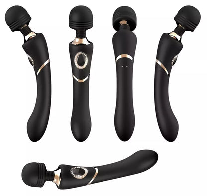 Cleopatra Wand Massager Luxury Edition vibratorius su 10 vibracijos režimų, 24 cm