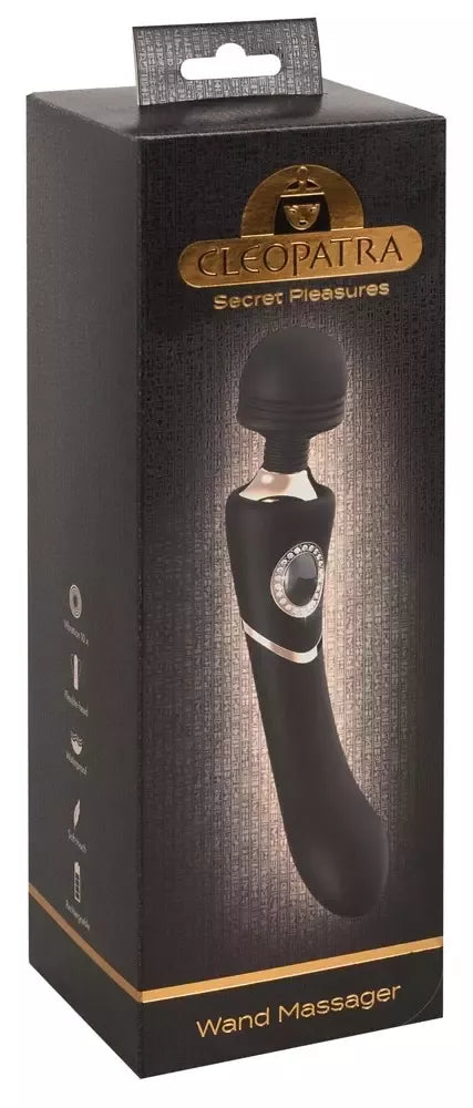 Cleopatra Wand Massager Luxury Edition vibratorius su 10 vibracijos režimų, 24 cm