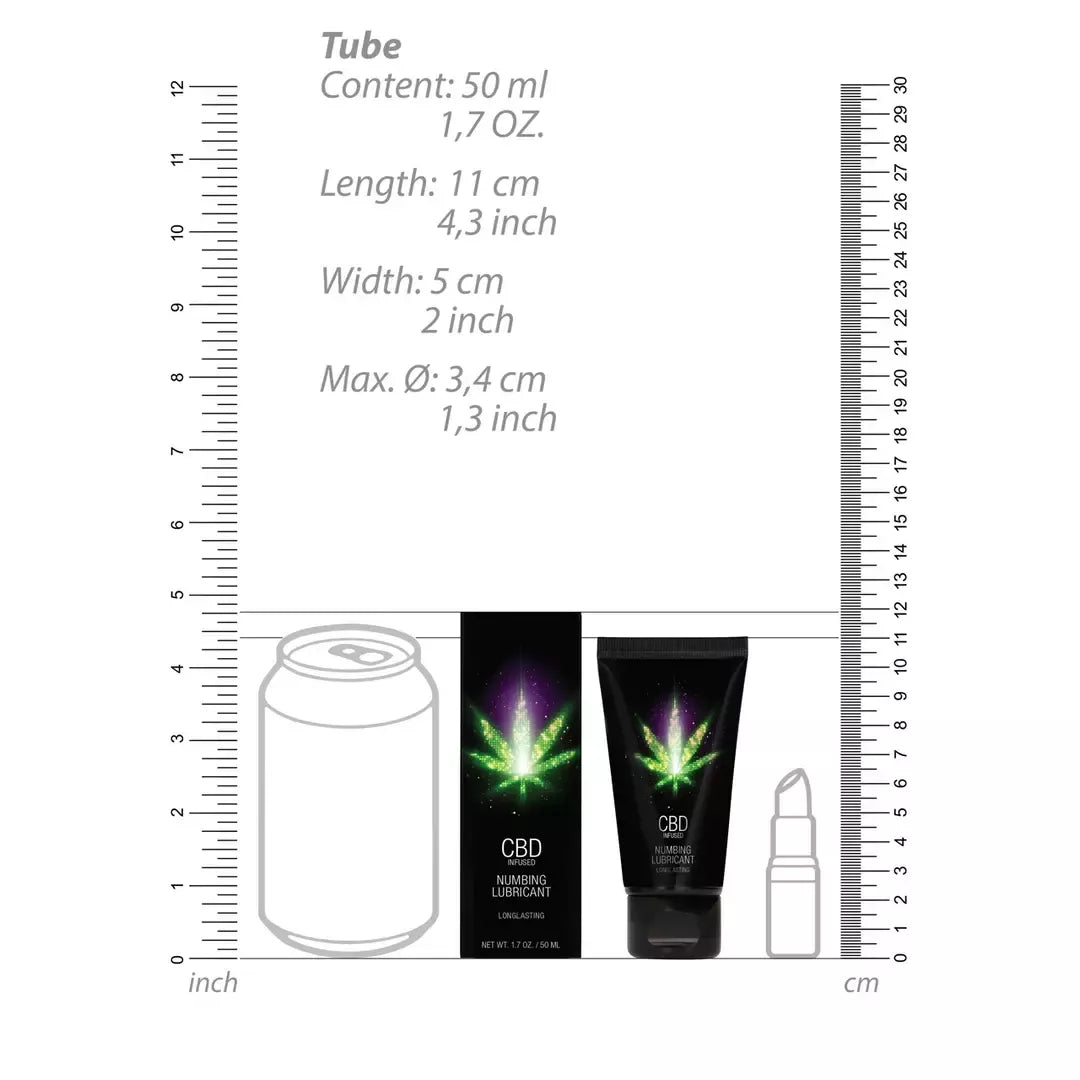 Cobeco CBD vandens pagrindo lubrikantas 50 ml – komforto formulė su kanabidioliu