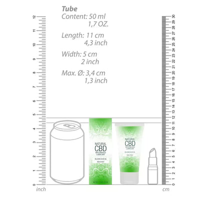 Cobeco Natural CBD vandens pagrindo lubrikantas 50 ml – skaidrus ir neutralus