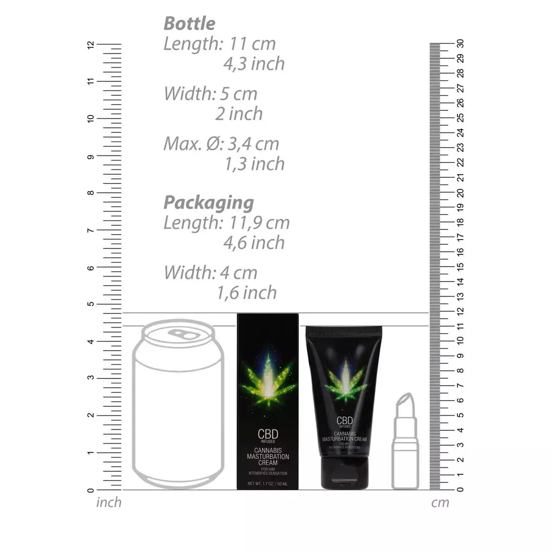 Cobeco Pharma CBD Cannabis intymus kremas vyrams 50 ml, vandens pagrindu