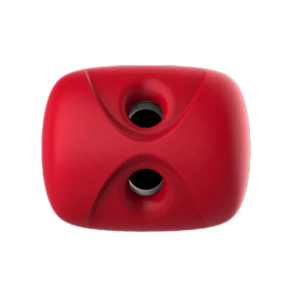 CockBlock FROT dviejų tunelių intymus masažuoklis, 20 cm, juodas ir raudonas