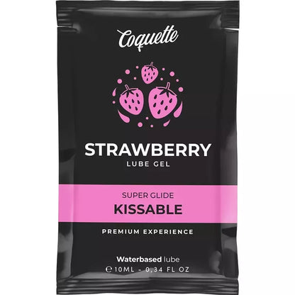 Coquette Chic Desire braškių skonio vandens pagrindo lubrikantas, 10 ml