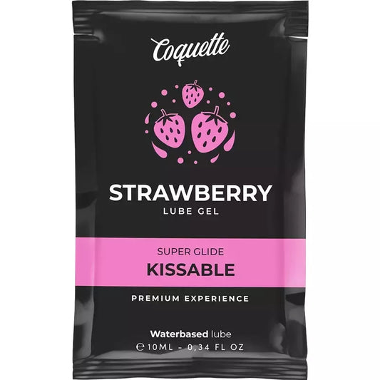 Coquette Chic Desire braškių skonio vandens pagrindo lubrikantas, 10 ml