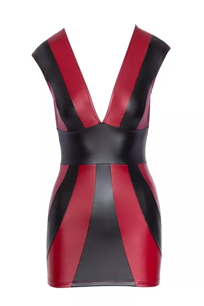 Cottelli Collection PARTY suknelė raudona/juoda XL – prigludusio matinio stiliaus