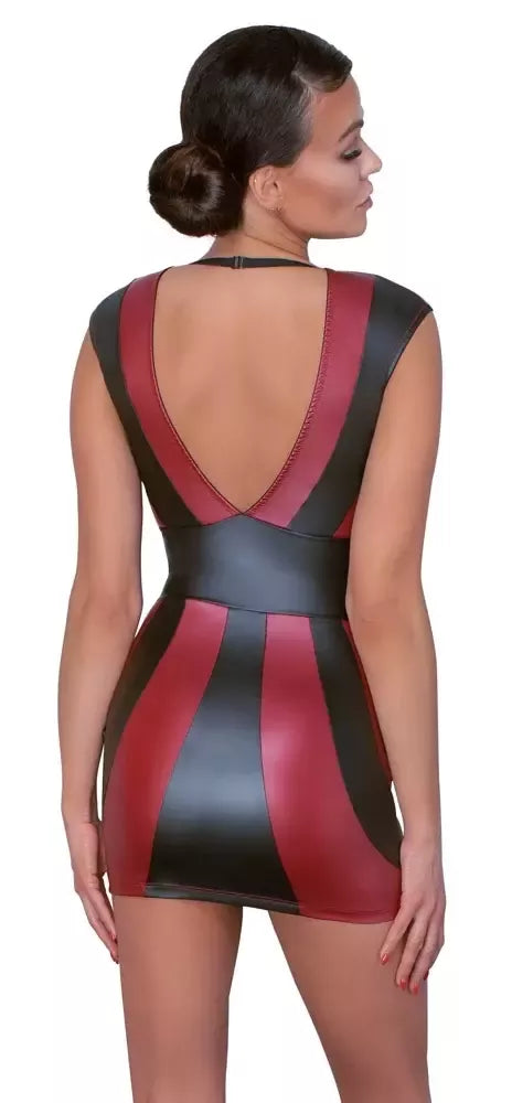 Cottelli Collection PARTY suknelė raudona/juoda XL – prigludusio matinio stiliaus