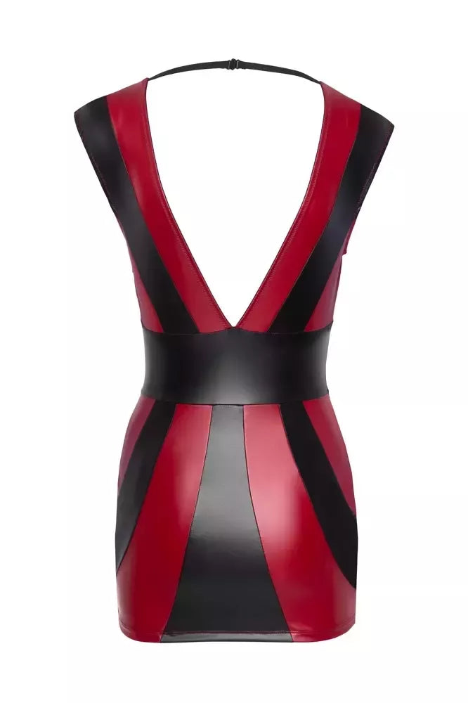 Cottelli Collection PARTY suknelė raudona/juoda XL – prigludusio matinio stiliaus