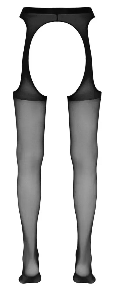 Cottelli Collection pėdkelnės su dirželių imitacija, juodos, S/M, poliamidas