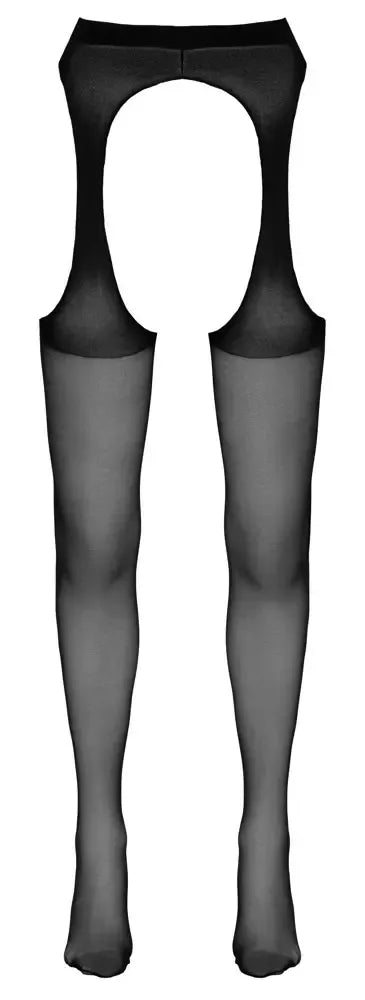 Cottelli Collection pėdkelnės su dirželių imitacija, juodos, S/M, poliamidas
