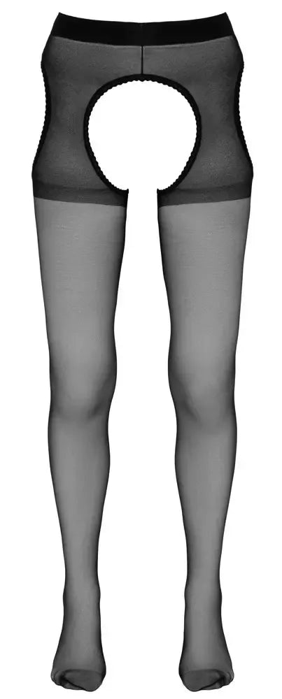 Cottelli Collection pėdkelnės su diržo imitacija, juodos, L/XL, su nėrinių apdaila