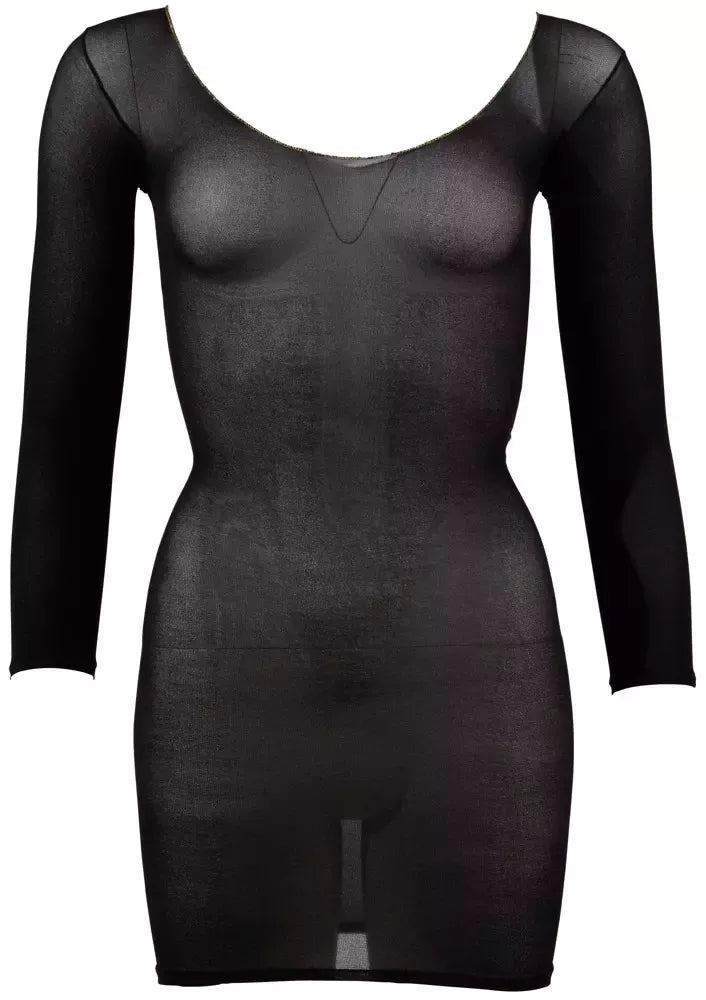 Cottelli Collection permatoma nailoninė mini suknelė su aukso spalvos detalėmis, S-L