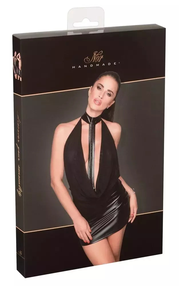 Cottelli Collection Power Wet Look permatoma suknelė, M dydis, blizgi juoda