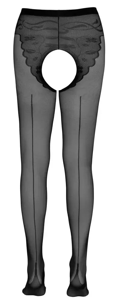 Cottelli Collection prisegamos pėdkelnės 20 den, juodos, su atvira detale, M/L
