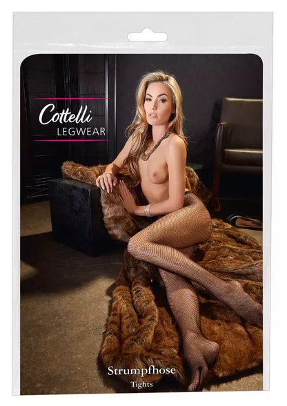 Cottelli Collection tinklinės pėdkelnės juodos S-L – besiūlis klasikinis dizainas