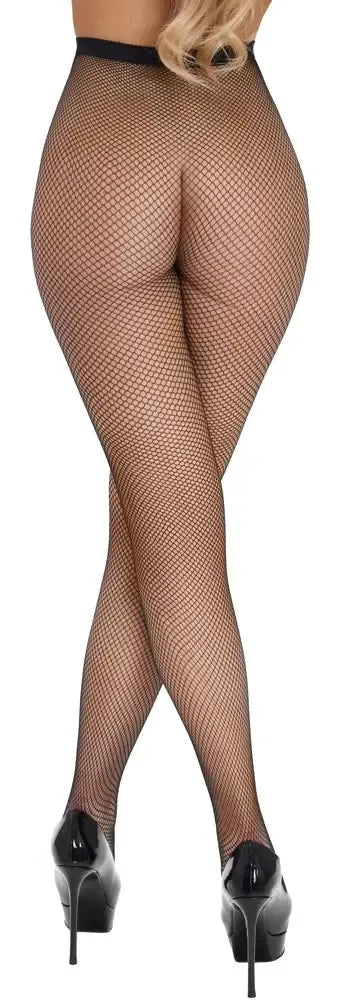 Cottelli LEGWARE tinklinės pėdkelnės S–L, juodos, minkšto tinklelio