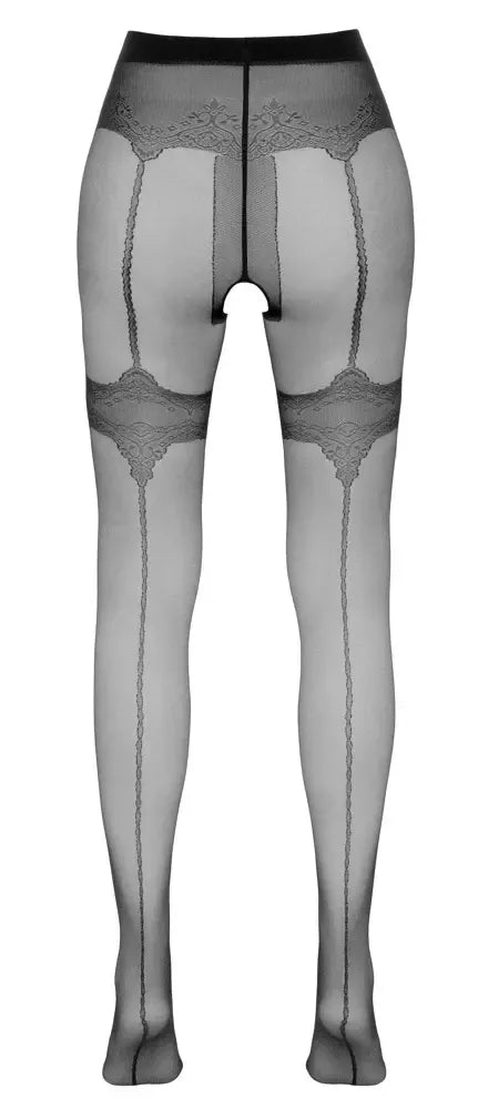 Cottelli LEGWEAR atviro dizaino pėdkelnės su dekoratyvine siūle nugaroje M/L