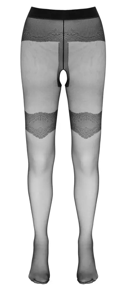 Cottelli LEGWEAR atviro dizaino pėdkelnės su dekoratyvine siūle nugaroje M/L
