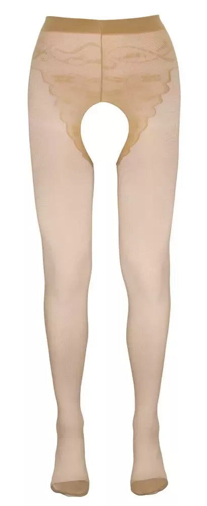 Cottelli LEGWEAR kūno spalvos pėdkelnės su atviru dizainu, 20 denų