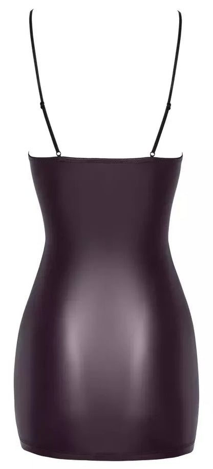 Cottelli Party mini suknelė XL, violetinė, matinė, su reguliuojamais raiščiais