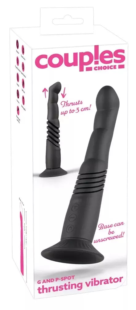 Couples Choice G & P-Spot stumdomasis vibratorius su nuimamu siurbtuku