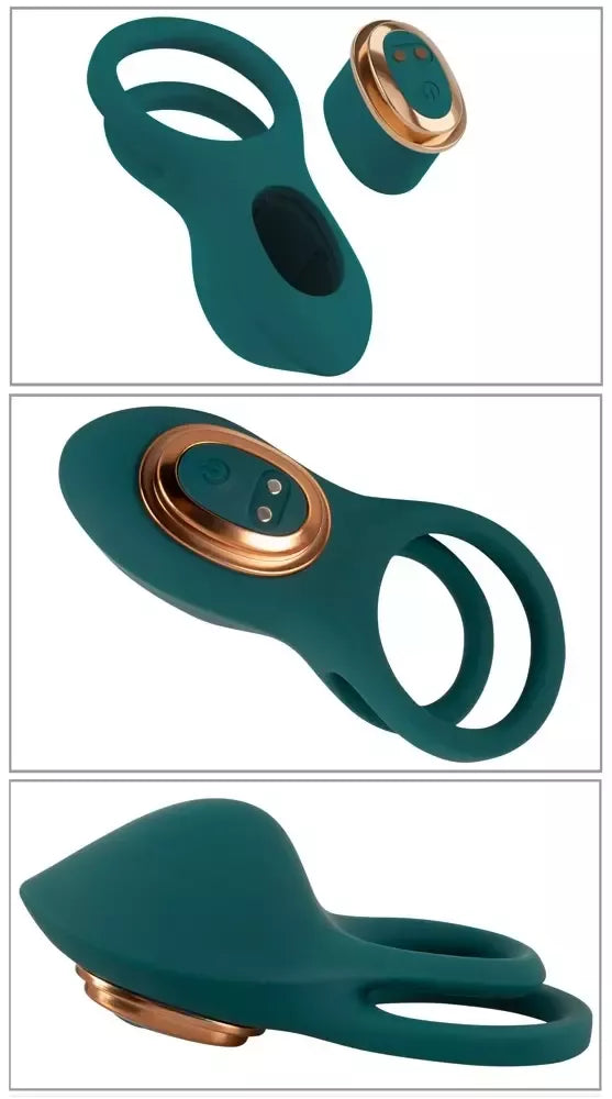 Couples Choice Mini Vibe Set 5-in-1 nuotoliniu būdu valdomas, silikoninis, įkraunamas per USB