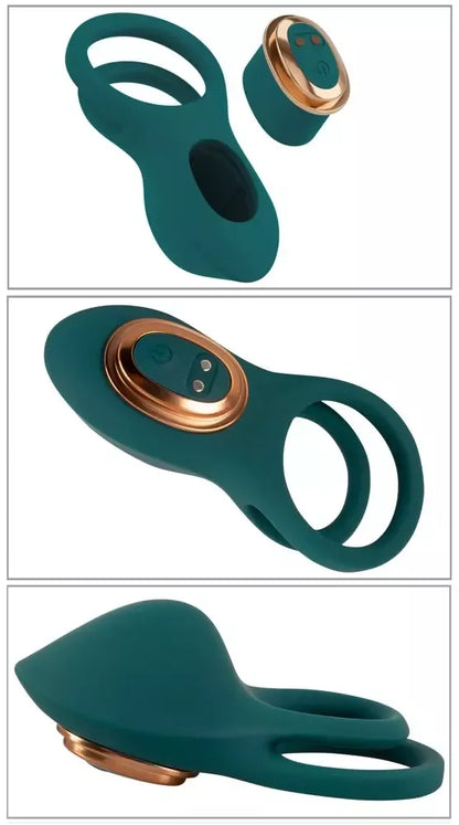 Couples Choice Mini Vibe Set 5-in-1 nuotoliniu būdu valdomas, silikoninis, įkraunamas per USB